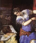 TINTORETTO, Jacopo Judith and Holofernes (detail) s oil painting